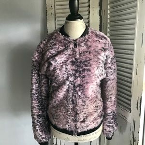 Guess penny fur bomber jacket